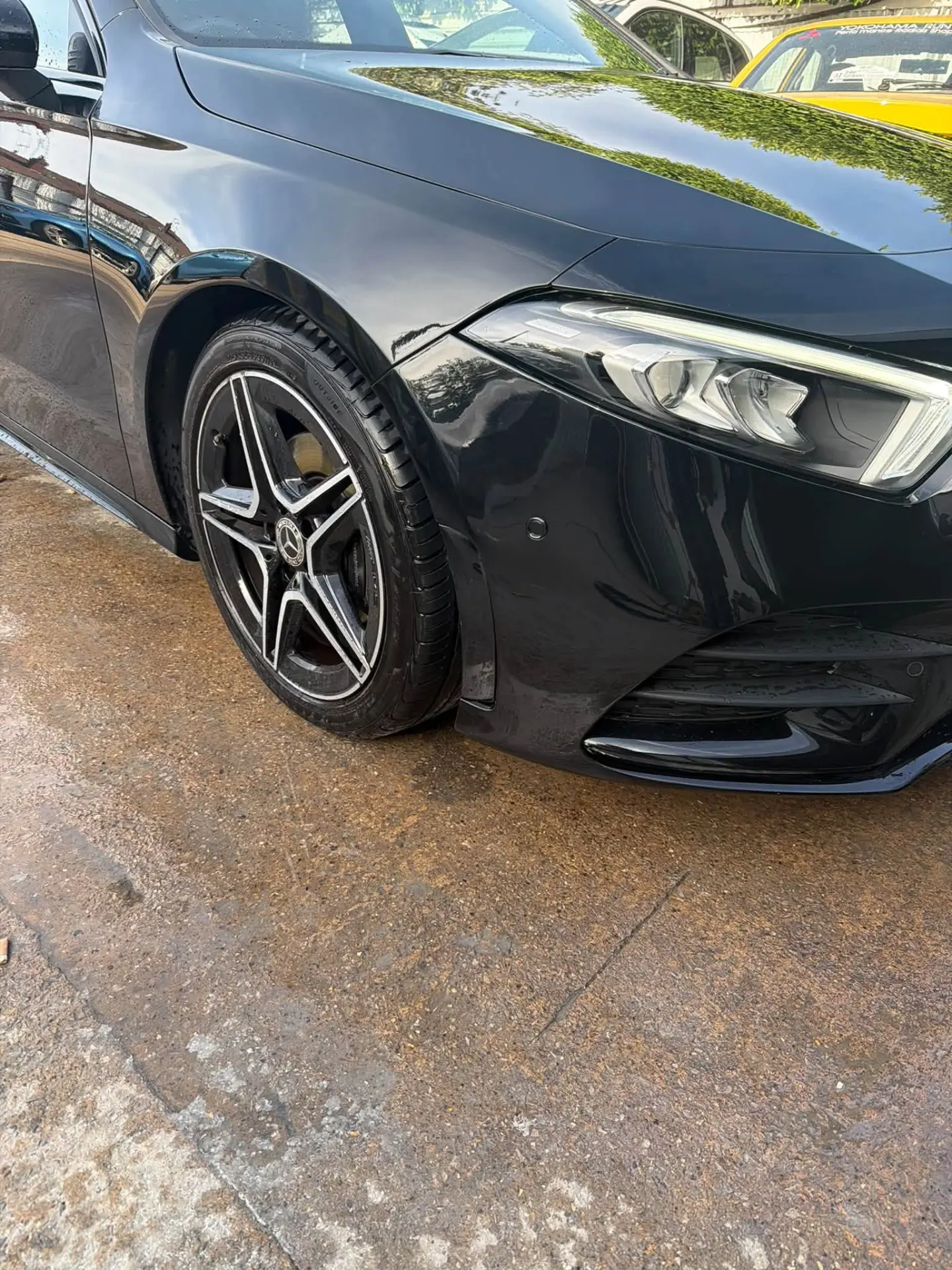 Mercedes A-Class after repair at Car Body Garage